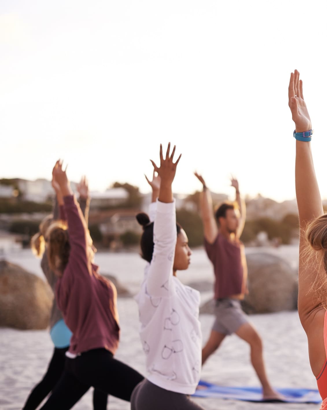Beach yoga is a full mind, body and soul experience